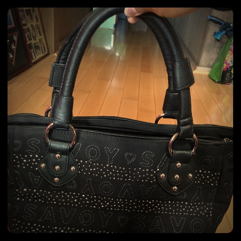 Black Bejeweled Purse- Savoy
